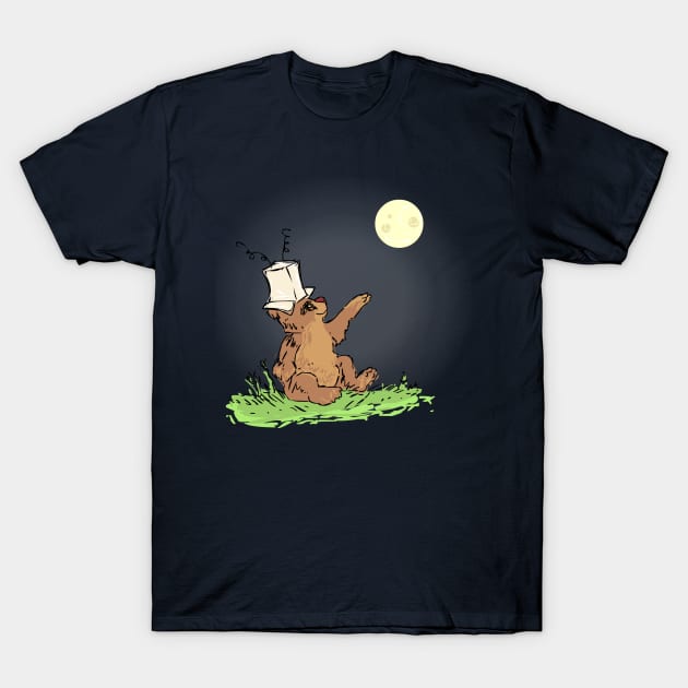 Little Bear Goes to the Moon T-Shirt by sky665